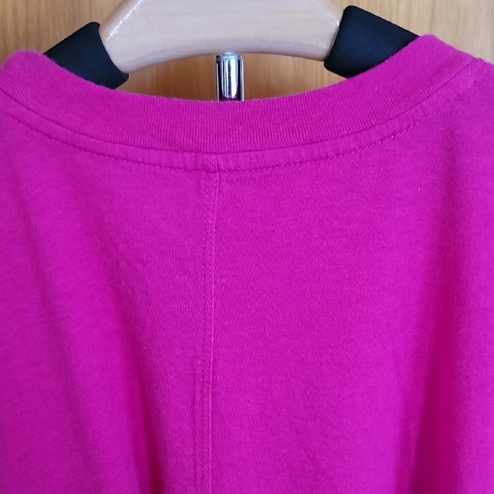 Pink Boxy Cap Sleeve Muscle Tee - Picture 7 of 7